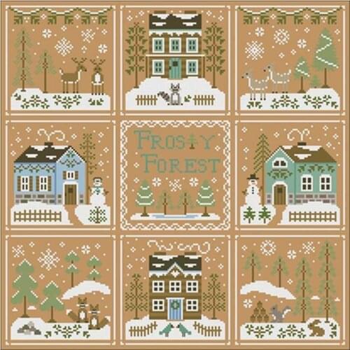 Winter forest patterns Counted Cross Stitch 11CT 14CT DIY Chinese Cross Stitch Kits Embroidery Needlework Sets