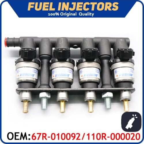 1set (4 In 1) Original New Fuel Injectors Nozzle 67R-010092 110R-000020 Fit For LPG/CNG Class 2 110R000020 67R010092