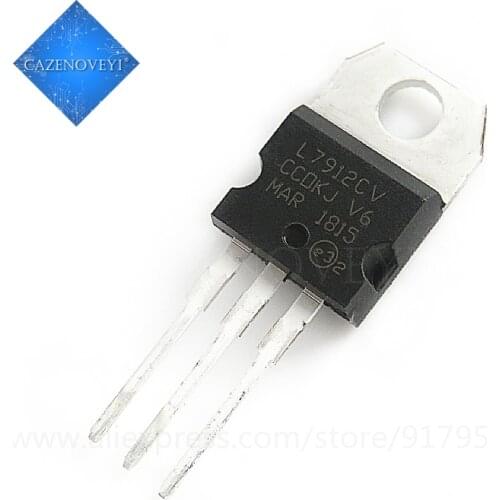 10pcs/lot L7912CV L7912 7912 LM7912 MC7912 TO-220 new original In Stock