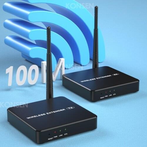 200M Wireless HDMI Extender 2.4G 5G HD 1080P Transmitter Receiver TX RX Kit TCP/IP Extend Audio Video Transfer Can 1Tx To 4RXs