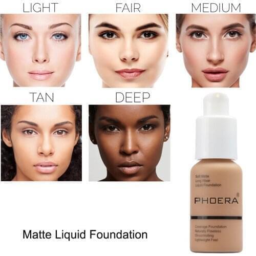 30ml Face Foundation Base Long Wear Moisturizer Oil Control Concealer Liquid Foundation Cream Long Lasting 24 Hours Cosmetics