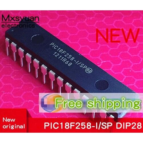 5pcs PIC18F258-I/SP PIC18F258 18F258-I/SP DIP-28 New original high performance enhanced flash microcontroller