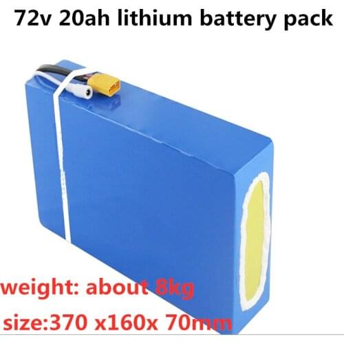 GTK high capacity e-scooter 1500W Li-ion battery Pack 72V 20Ah lithium battery pack with BMS for ebike/ tricycle + 3A charger