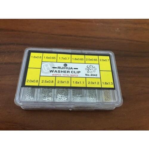 Assortment of 360 PCs Watch Parts Clips For Push Buttons