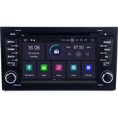 For Audi A4 S4 RS4 8E 8F B6 B9 B7 Android 9.0 2G+16G Quad Core Autoradio Car DVD Radio Stereo GPS Navigation Multimedia Player