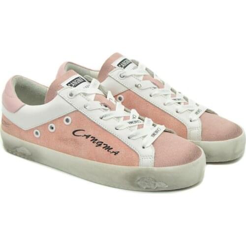 CANGMA Luxury Brand Skool Canvas Sneakers Woman Super Star Shoes Pink Comfort Classic Denim Footwear Vulcanized Vintage