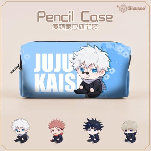 Anime Jujutsu Kaisen Gojo Satoru Itadori Yuji Fushiguro Megumi Inumaki Toge Anime Pencil Case Stationery Case Storage Bag