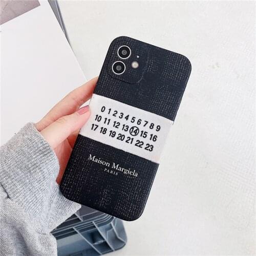 Trend Brand number phone case for iphone 11 11pro 12 12Pro max X Xs Max XR SE 2020 7 8 Plus Camera protection back cover