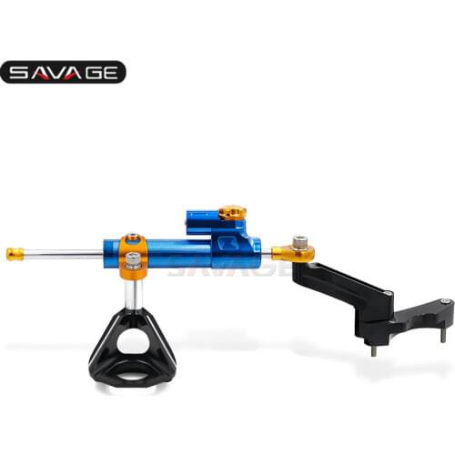 Steering Stabilizer Damper For SUZUKI GSXR 750 GSX-R 600 K4 2001-2005 2004 Motorcycle Accessories With Mount Bracket Kit Support