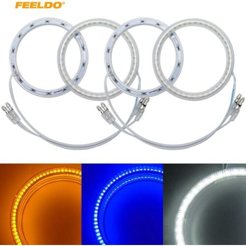 FEELDO 4pcs/Set Car LED Halo Rings Angel Eyes DRL Head Lamp For Toyota Camry (Euro/US)/07 Camry (US) #FD-3140