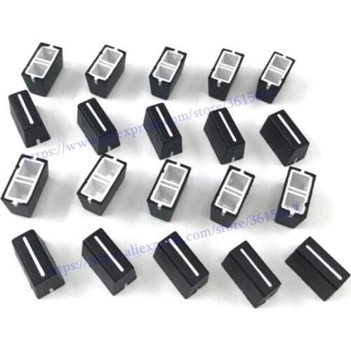 20pcs/lot black Color Straight Slide Potentiometer Cap Knob Faders Cap for Allen&Heath XONE: DB2 DB4 92 23C