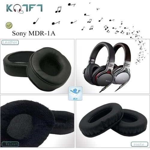 KQTFT 1 Pair of Velvet leather Replacement EarPads for Sony MDR-1A Headset Earmuff Cover Cushion Cups