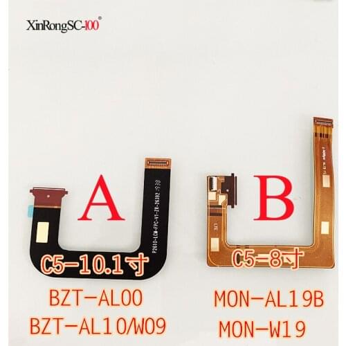 For Huawei MediaPad C5 10.1 8 Inch BZT-AL10 BZT-W09 MON-AL19B Main Board Connector USB Board LCD Display Flex Cable Repair Parts