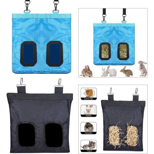 Ing Rabbit Hay Bag Small Animals Hay Food Feeder Easy to Feed for Guinea Pigs, Chinchillas, Rabbits, Hamsters