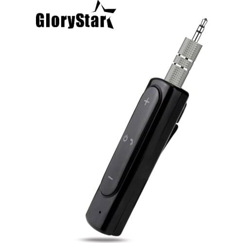 Mini Bluetooth Receiver 4.1 Wireless Bluetooth Receiver 3.5mm Bullet and Aux Receiver Adapter for Car Audio Headphones