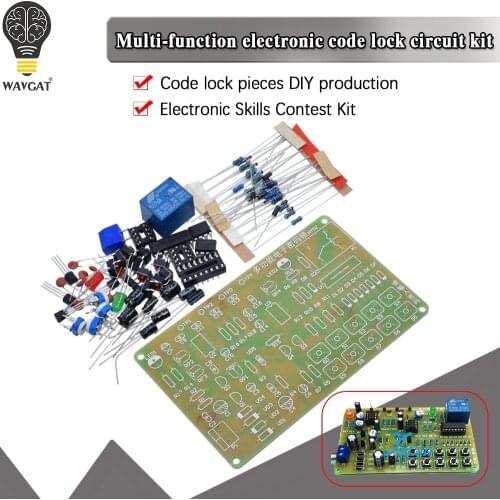 Multi-function electronic code lock circuit kit DIY electronic skills competition electronic principle student training learning