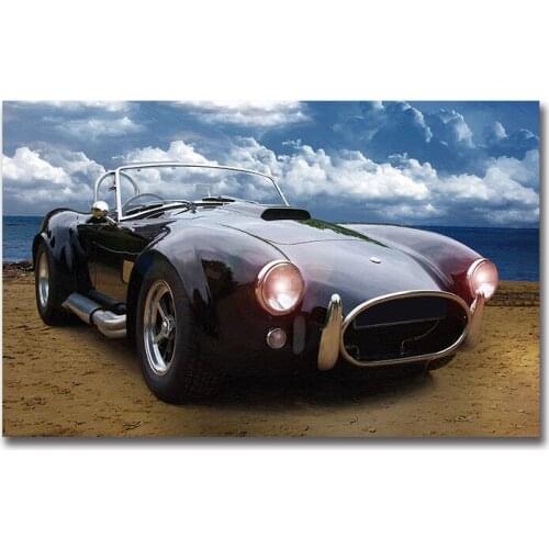 AC Cobra Car Wall Art Classic Car Poster Home Oil Canvas Painting Posters And Prints Ac Cobra Living Room Decoration Unframed