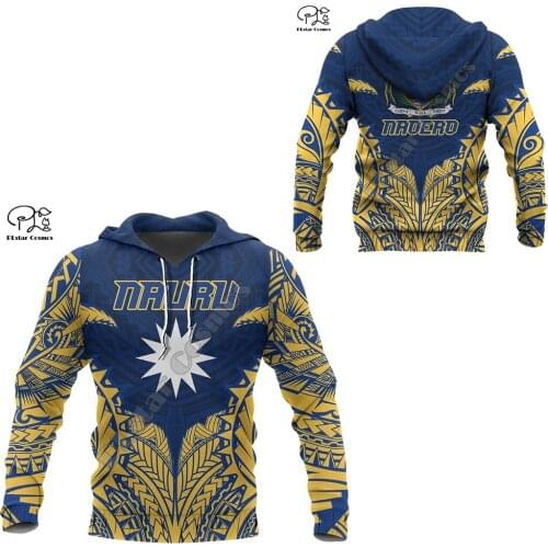 NewFashion Nauru Micronesia Island Country Flag Tribal Culture Retro Pullover 3DPrint Men/Women Autumn Colorful Funny Hoodies 16