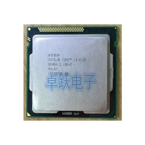 Free shipping intel Original i3-2105 i3 2105 CPU Processor 3.1GHz LGA 1155 65W 32nm