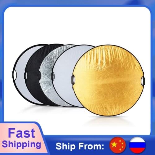 Studio props Photography Photo Reflectors 110cm 42" 5in1 Light Mulit Collapsible Portable Reflector with carrying bag