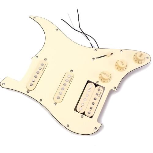 Prewired 3-ply Pickguard Scratchplate SSH for Fender ST Stratocaster Guitar Parts Accessories