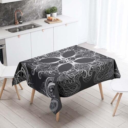 Rectangular Tablecloths Decorative Table Cover For The Kitchen 3D Printing Tarot Card Dining Table Cloth