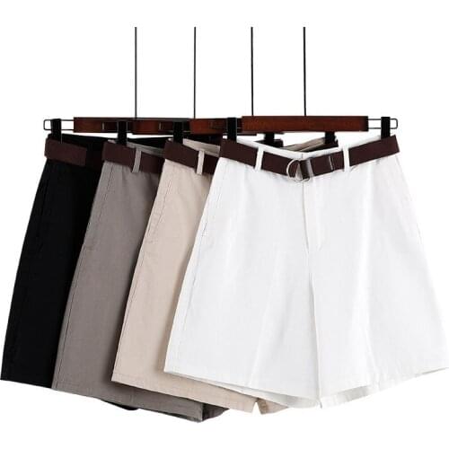 MRMT 2021 Brand Summer New Womens Shorts High Waist Wide Legs Loose Five-point Short Pants for Female Fashion Casual Pants