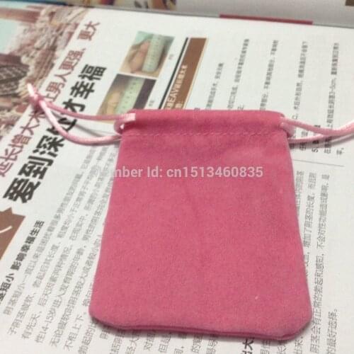 SPECIAL SALE(50pcs/lot)7*9cm pink velvet jewelry bag for gift accessories cosmetic necklace bracelet bags\pouch free shipping