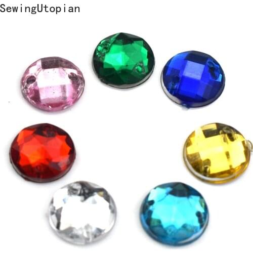 100PCS 8MM 10MM 12MM Crystal Glass Glitter Rhinestone Flatback Hot Fix Rhinestones for Nail Art Sewing Fabric Decoretion