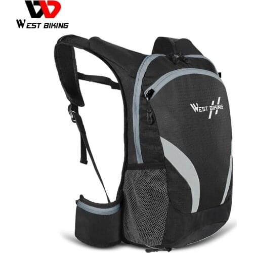 WEST BIKING 15L Bicycle Bag Cycling Backpack Breathable Bike Bag Outdoor Sport Climbing Hiking Cycling Hydration Backpack