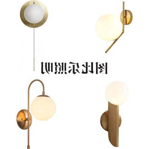 Vintage iron copper christmas balls gold pendant light design lamp luzes de teto lamparas de techo nordic decoration home