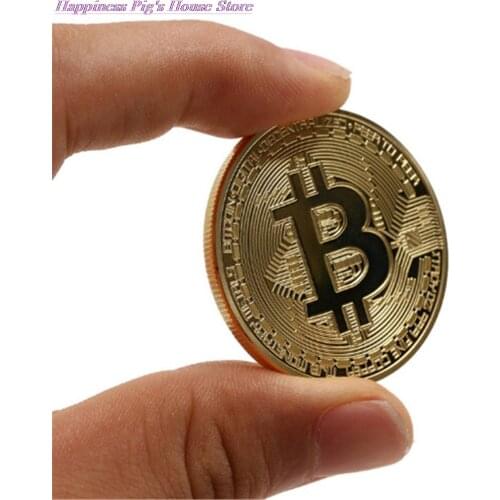 Funny Bitcoin Collectible BTC Coin Pirate Treasure Coins Props Toys For Halloween Party Cosplay Kids