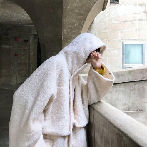 2020 Winter Mens Cashmere Jacket Woollen Blends Hooded Trench Thickening Windbreaker Loose Business Coats Manteau Homme Hiver