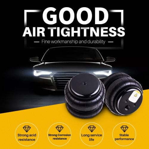 1 pair Standard 2500 lb Air Ride Suspension Double Bellows 1/2"npt Single Port