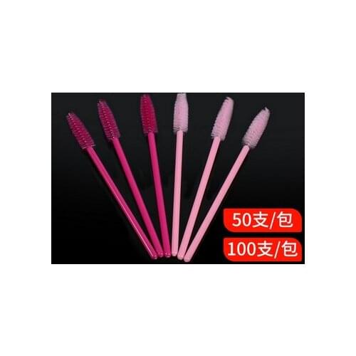 100sets 50pcs/set Disposable Eyelash Brush Mascara Wands Applicator Brushes Eyelash Comb Brushes Spoolers Makeup