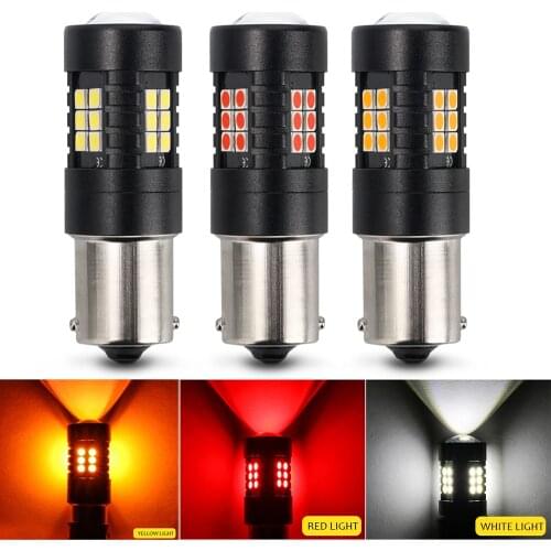 2X Canbus For 5w S25 1157 BAY15D P21/5W 1156 BA15S BAU15S P5W Turn Signal Bulb 12-24V T20 7443 5W 3157 Car Led Brake Lights Drl
