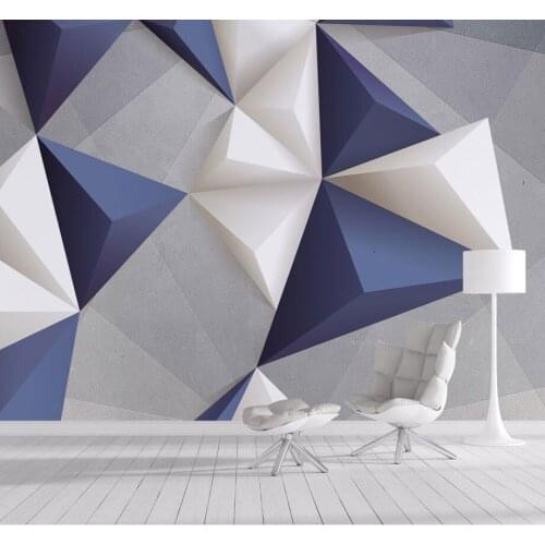 Stereo 3D Geometry Abstract Wallpaper Mural 3d Wall Photo Mural for Background 3d Abstract Wall paper 3d Wall Mural