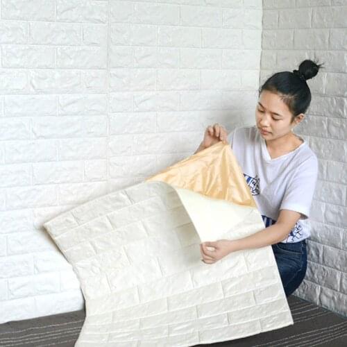 3D Wall Panels for Interior Wall Decor White Brick Wallpaper Living Room Wall Decoration White