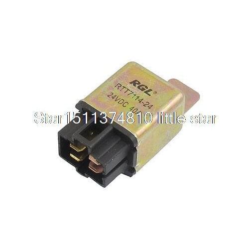 6mm Mounting Hole Auto Vehicle Car Relay 4 Terminals NO 24VDC 40A