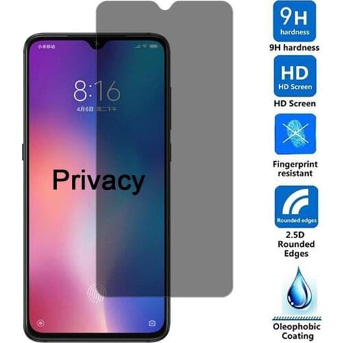 Full Cover Anti Spy Protective Glass For Mi A2 Lite A1 9T Pro 9 Se Screen Protector For Xiaomi Mi 6 8 Lite Pro 8 Se Explorer
