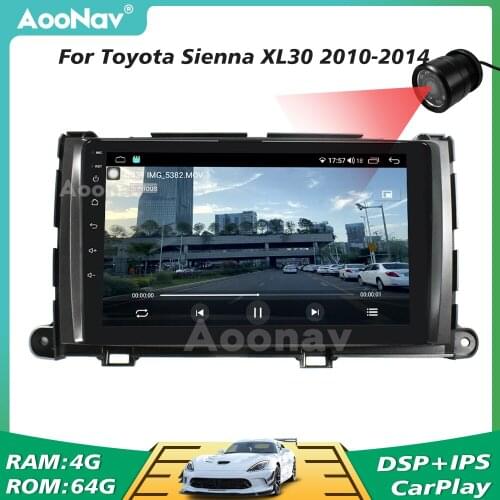 Car Radio For Toyota Sienna XL30 2010-2014 Style Wireless WIFI GPS Navigation Stereo Multimedia Player Head Unit 2 Din Autoradio