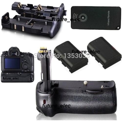 Battery Hand Handle Grip Holder Pack Vertical Multi Power Shutter For Canon EOS 6D SLR Camera replace BG-E13+IR Remote+2 x LP-E6