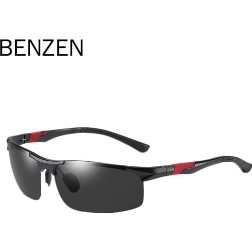 BENZEN Al Mg Polarized Sunglasses Men Sun glasses For Male Driver Driving Glasses Sports Goggles Eyewear 9521