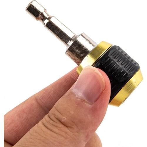 60mm Hex Handle Quick Coupling 6.35mm Change Joint Electric Hand Drill Three Claw Turn 1/4 Inner Hex Self-locking Connecting Rod