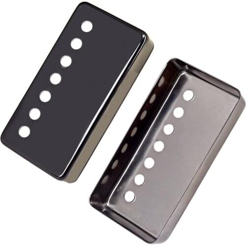 Black Brass Humbucker Pickup Covers w/ Ring for 7 String Guitar Parts Accs