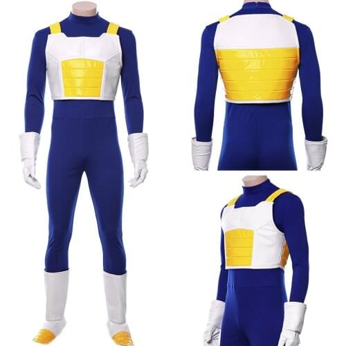 Anime Z Cosplay Vegeta IV Costume Jumpsuit Romper Outfits sHalloween Carnival Suit