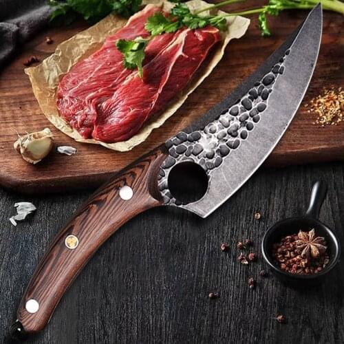 Forged Boning Knife Outdoor Kitchen Knife Butcher Knife Meat Slicing Knife Pork Knife Sushi knife Chef Knife Japanese Knife