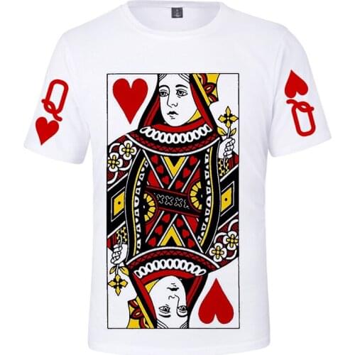 Creative Boy Girl Kids t shirt 3d Print Poker T Shirts Playing Cards Fashion Men Tshirt Tops Casual Newest 3D Tee Shirt