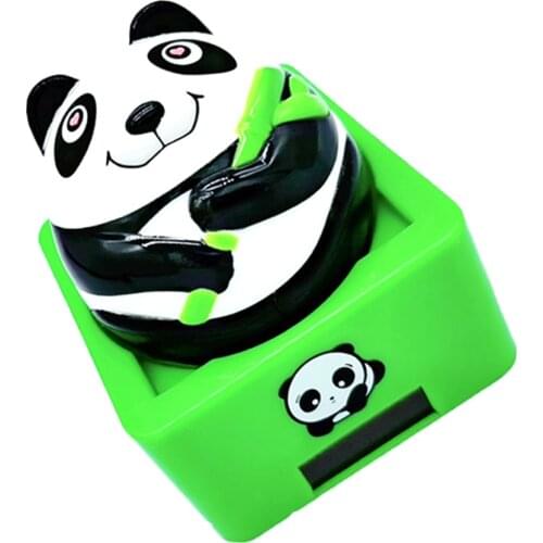 Solar Powered Swing Shaking Head Doll Toys Animal Figure Toy Car Decor Home Decor Gift