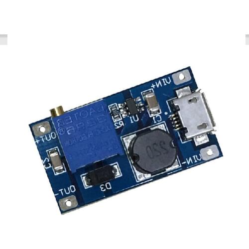 2A DC-DC boost step-up Conversion module MicroUSB 2-24V to 5v-28V 12v 9v 24v 19V Voltage Regulator